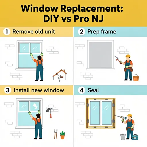 Window replacement step-by-step guide: DIY vs Pro NJ