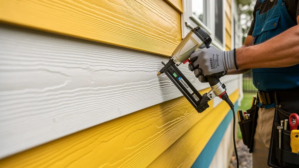 Fiber cement siding installation on a NJ home exterior